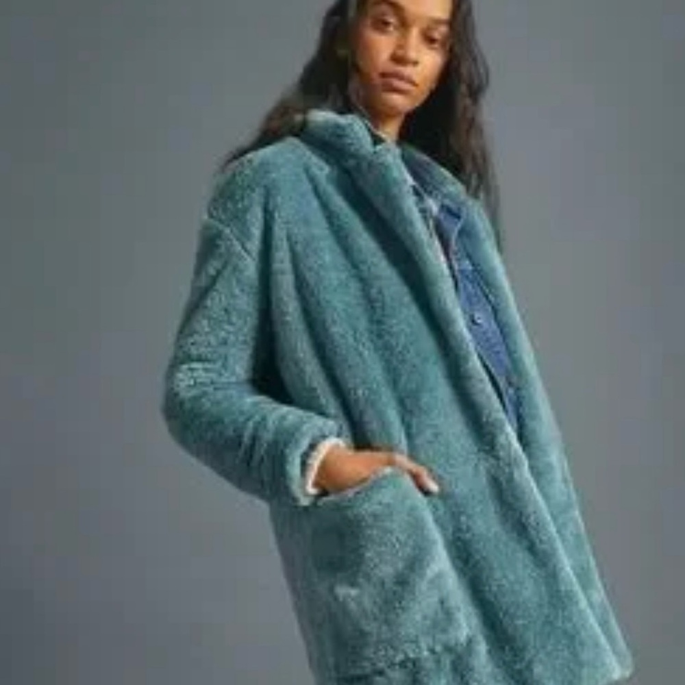 Anthropologie Maeve Lisanne faux fur Jacket